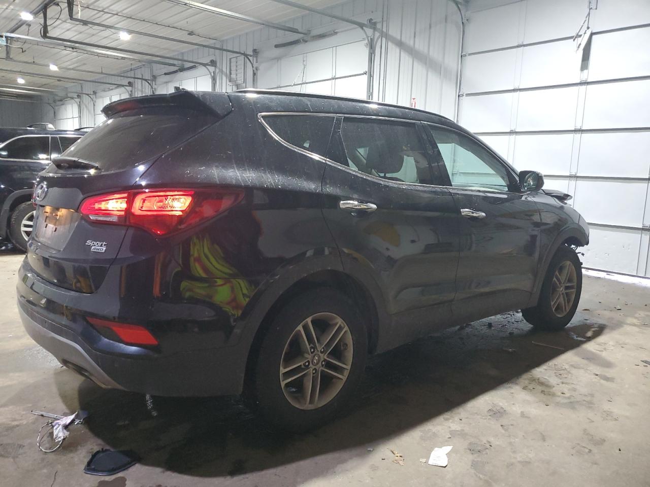 2017 Hyundai Santa Fe VIN 5NMZUDLB6HH035055 Copart auction photo, front end / minor dent/scratches damage thumbnail 3