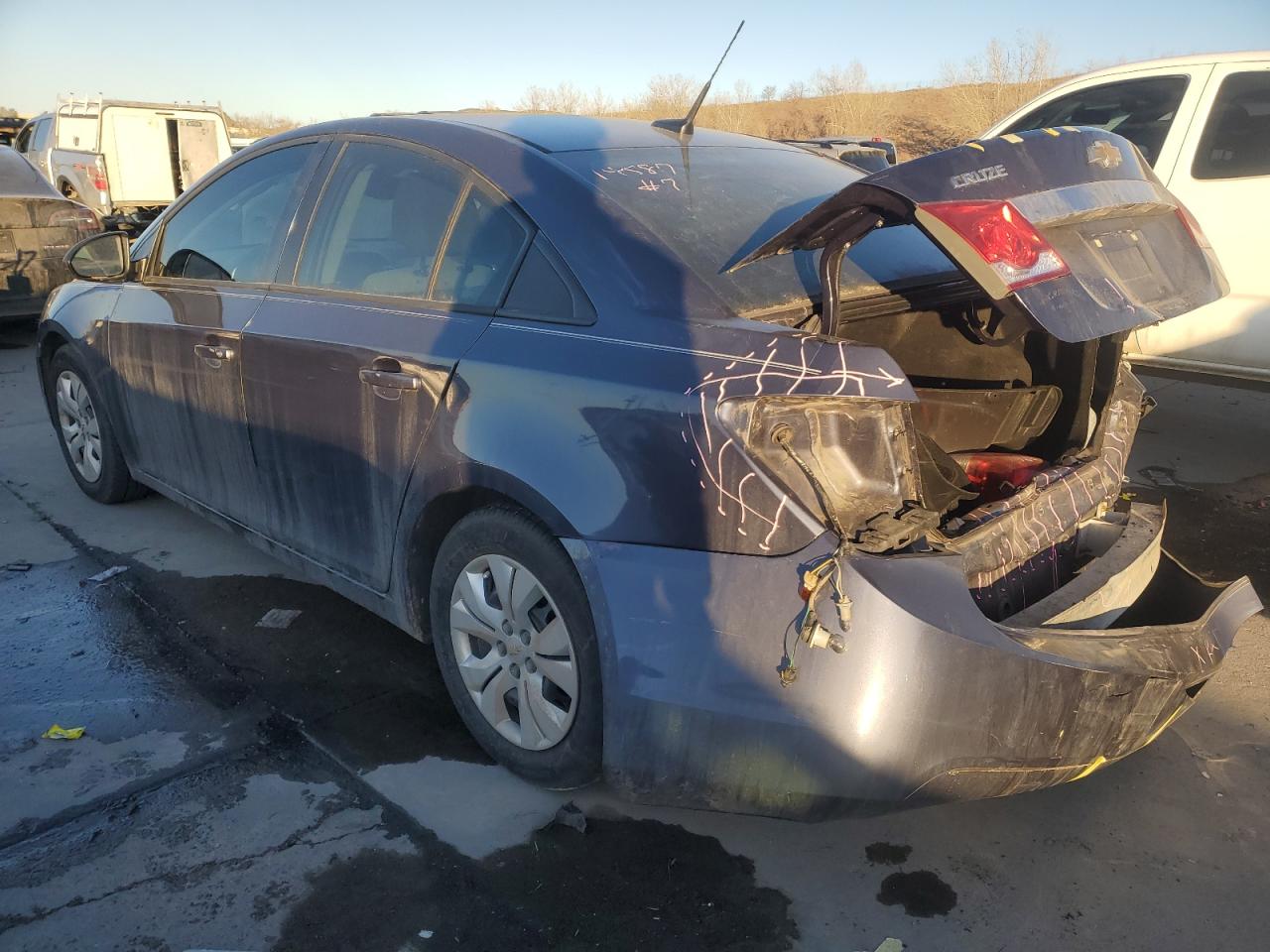 2014 Chevrolet Cruze VIN 1G1PA5SGXE7432735 Copart auction photo, rear end damage thumbnail 2