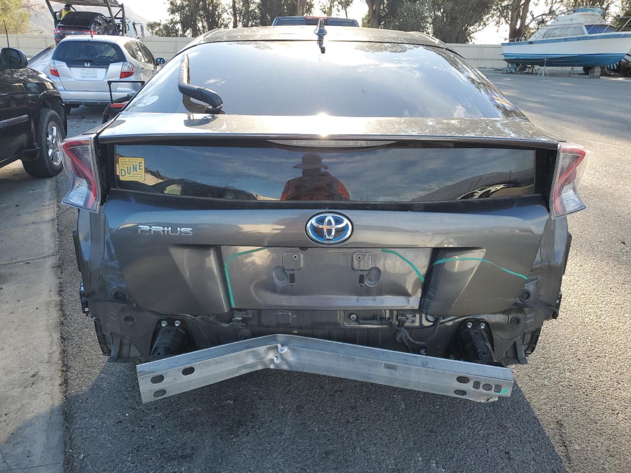 2017 Toyota Prius VIN JTDKARFU5H3043585 Copart auction photo, front end / rear end damage thumbnail 6
