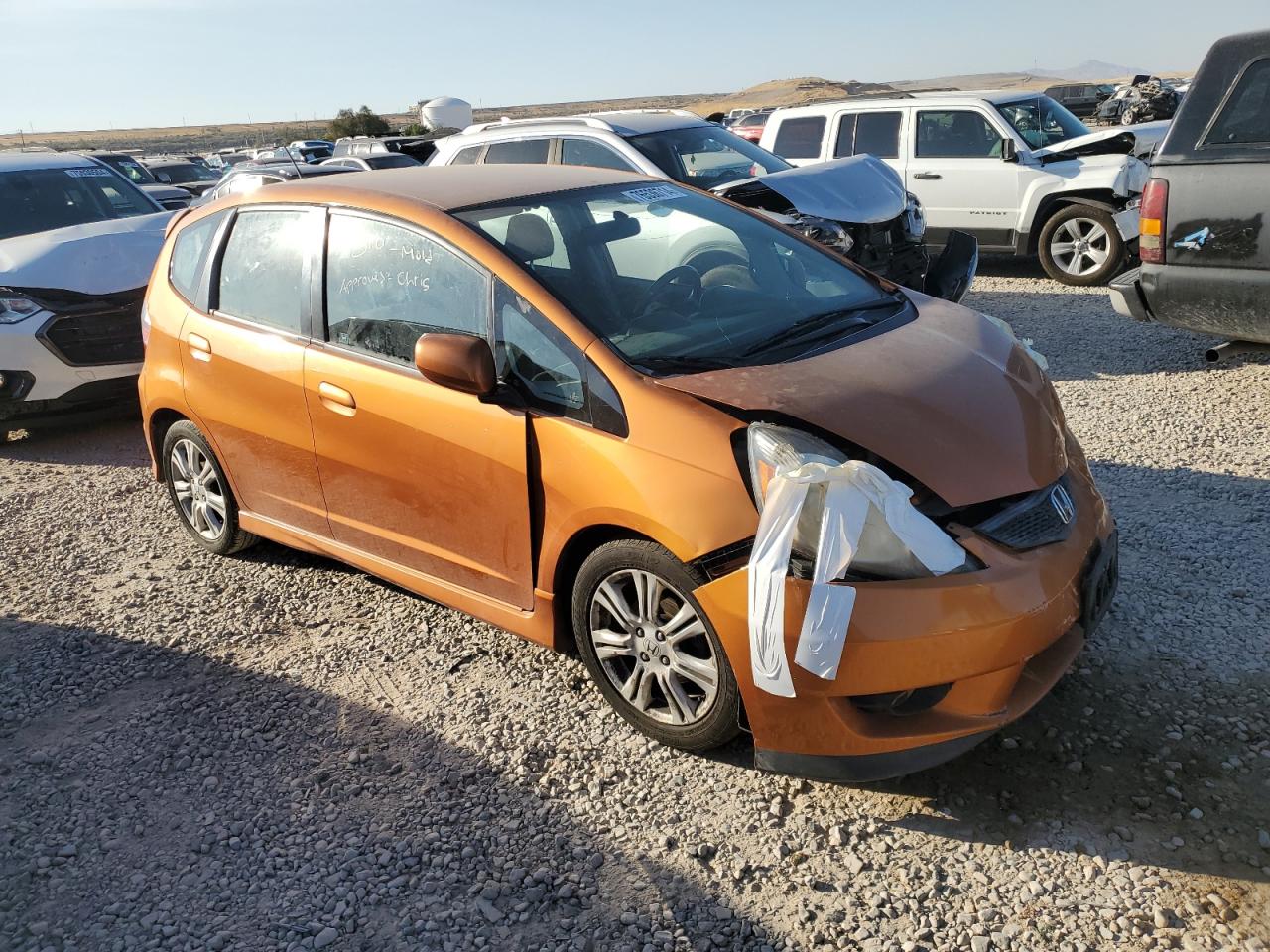 2011 Honda Fit VIN JHMGE8H51BS005793 Copart auction photo, front end damage thumbnail 4