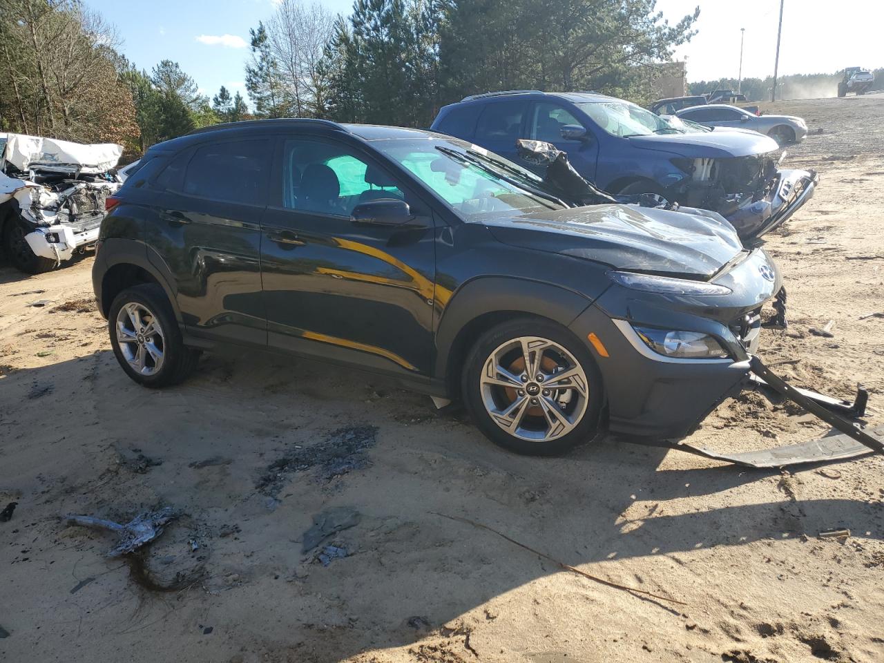2023 Hyundai Kona VIN KM8K62AB5PU990032 Copart auction photo, all over damage thumbnail 4