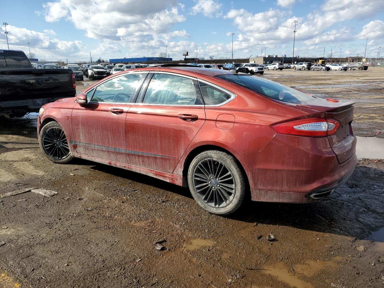 2014 Ford Fusion VIN 3FA6P0H96ER135246 Copart auction photo, front end damage thumbnail 2