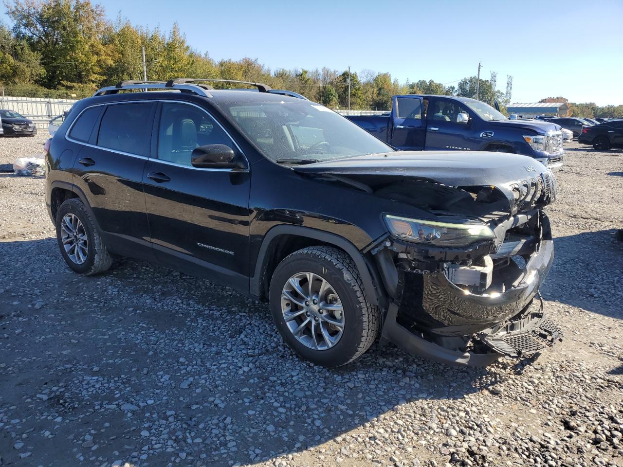 2021 Jeep Grand Cherokee VIN 1C4PJMMX5MD115492 Copart auction photo, front end damage thumbnail 4