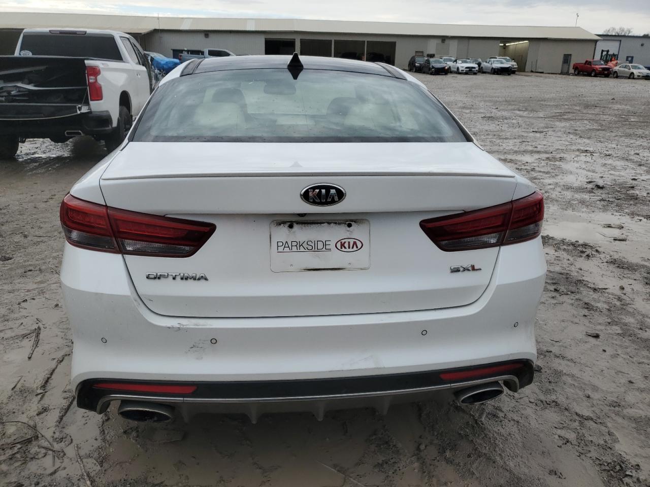 2016 KIA Optima VIN 5XXGV4L28GG013530 Copart auction photo, front end / undercarriage damage thumbnail 6