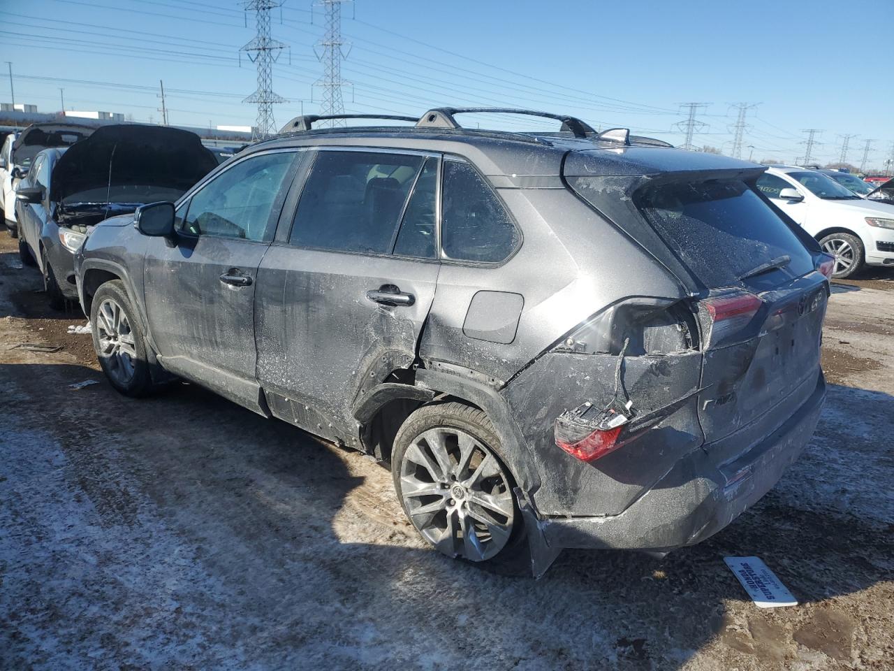 2021 Toyota RAV 4 VIN 2T3A1RFV2MW228513 Copart auction photo, front end / rear end damage thumbnail 2