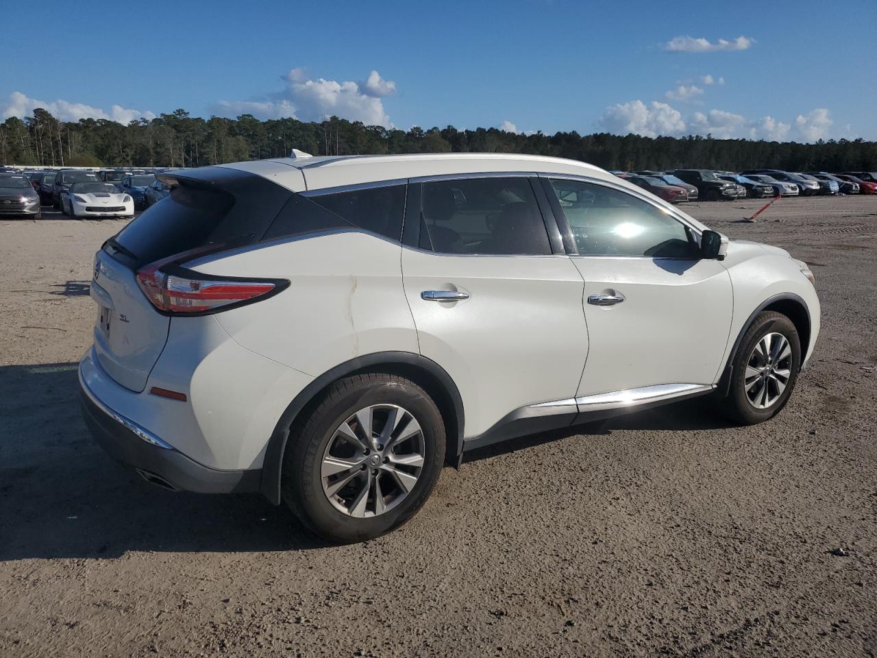 2015 Nissan Murano VIN 5N1AZ2MG6FN268393 Copart auction photo, front end / side damage thumbnail 3