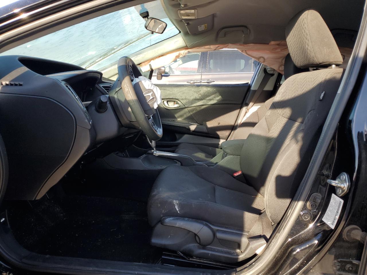 2015 Honda Civic VIN 2HGFB2F5XFH529299 Copart auction photo, front end / side damage thumbnail 7