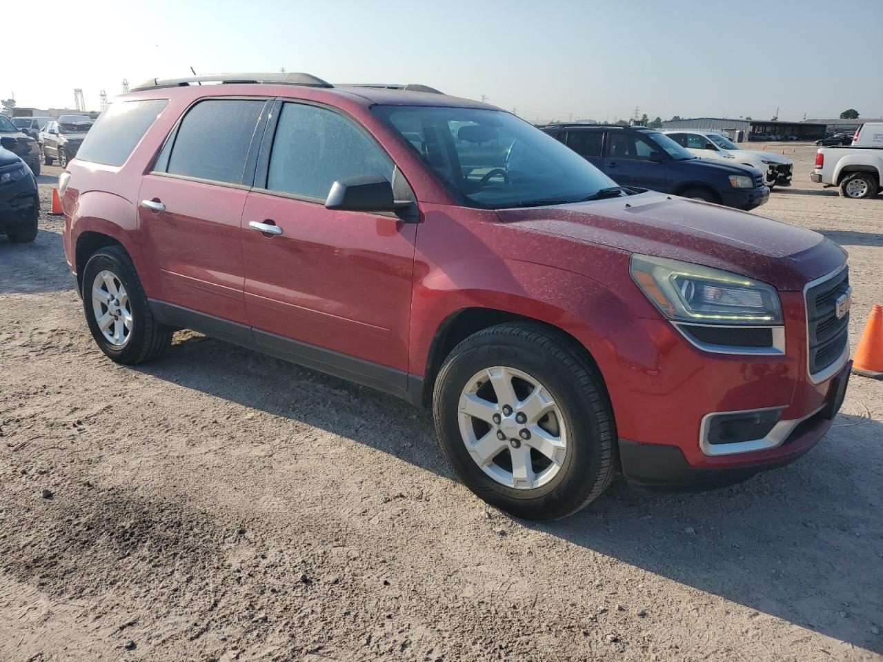 2013 GMC Acadia VIN 1GKKRNEDXDJ269859 Copart auction photo, side / hail damage thumbnail 4