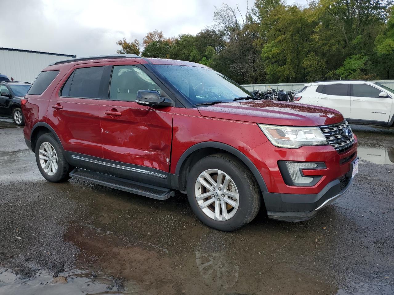 2017 Ford Explorer VIN 1FM5K7DH8HGB19468 Copart auction photo, side damage thumbnail 4