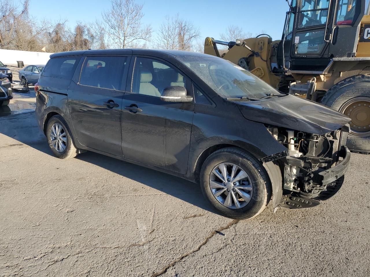 2016 KIA Sedona VIN KNDMA5C10G6120405 Copart auction photo, front end damage thumbnail 4