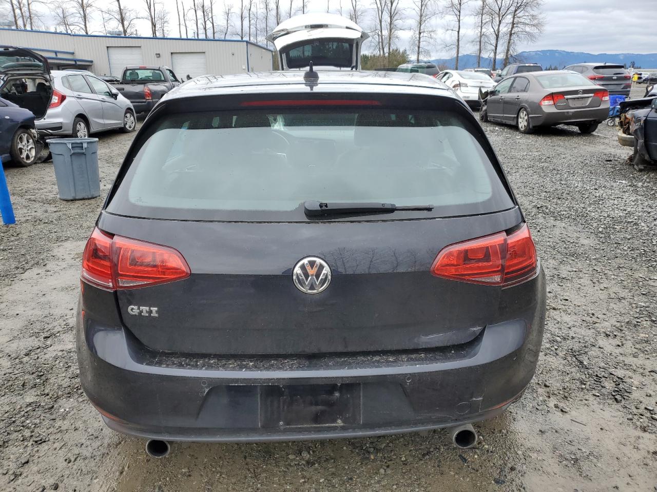 2016 Volkswagen GTI VIN 3VW5T7AU4GM009845 Copart auction photo, rear end damage thumbnail 6