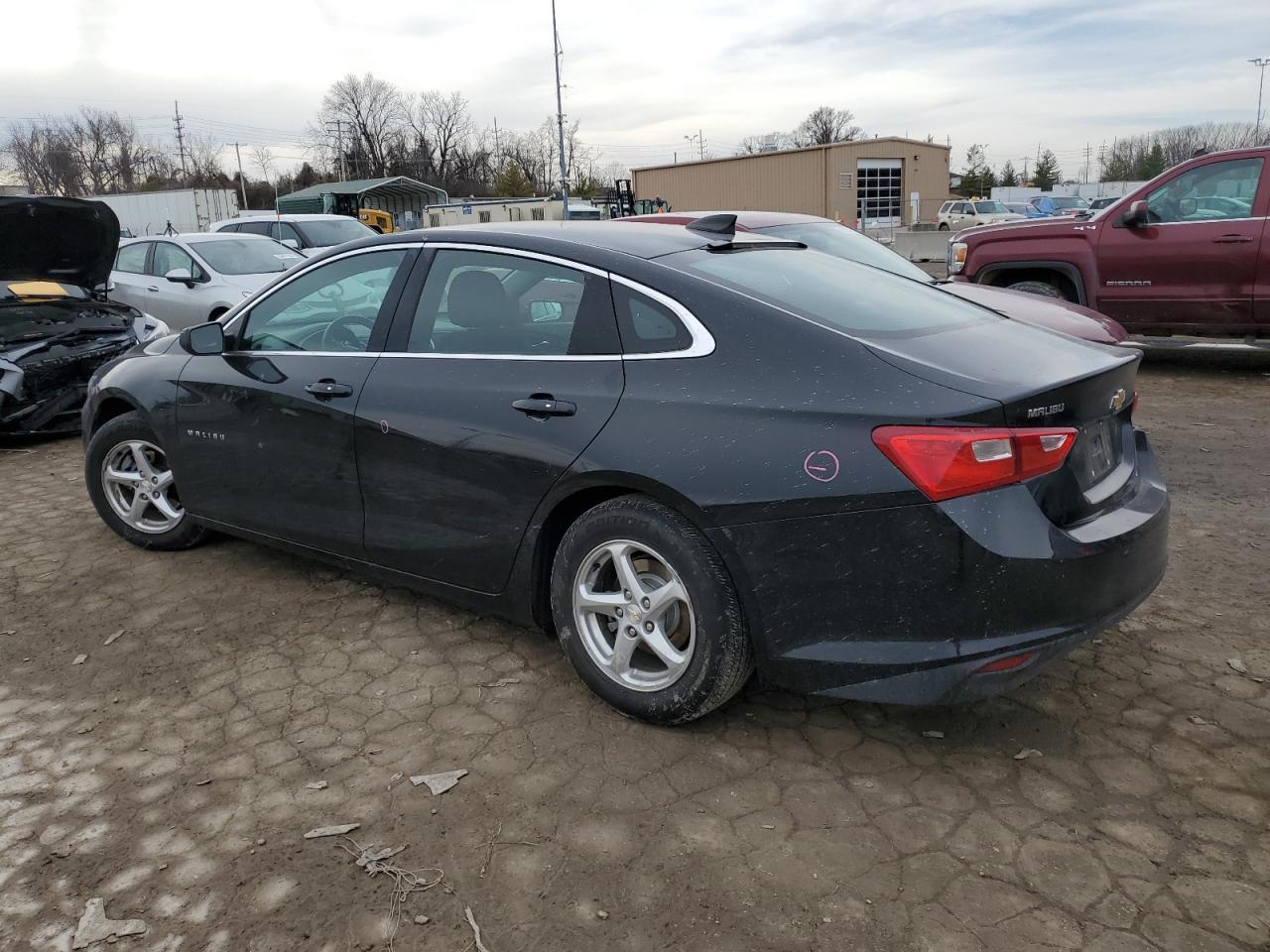 2017 Chevrolet Malibu VIN 1G1ZB5ST2HF266952 Copart auction photo, rear end / side damage thumbnail 2