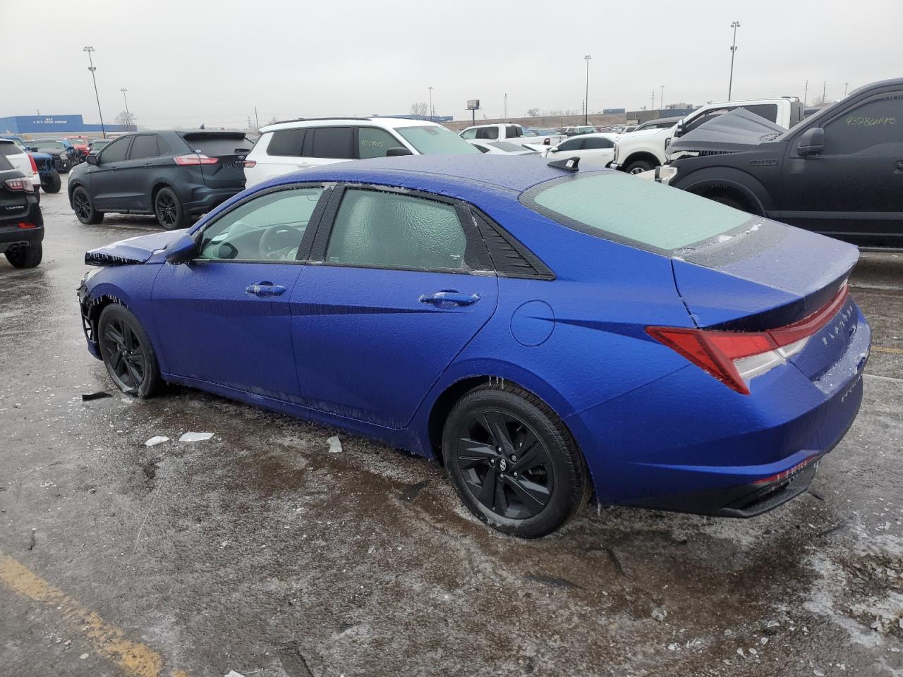 2022 Hyundai Elantra VIN KMHLS4AG5NU334966 Copart auction photo, front end damage thumbnail 2