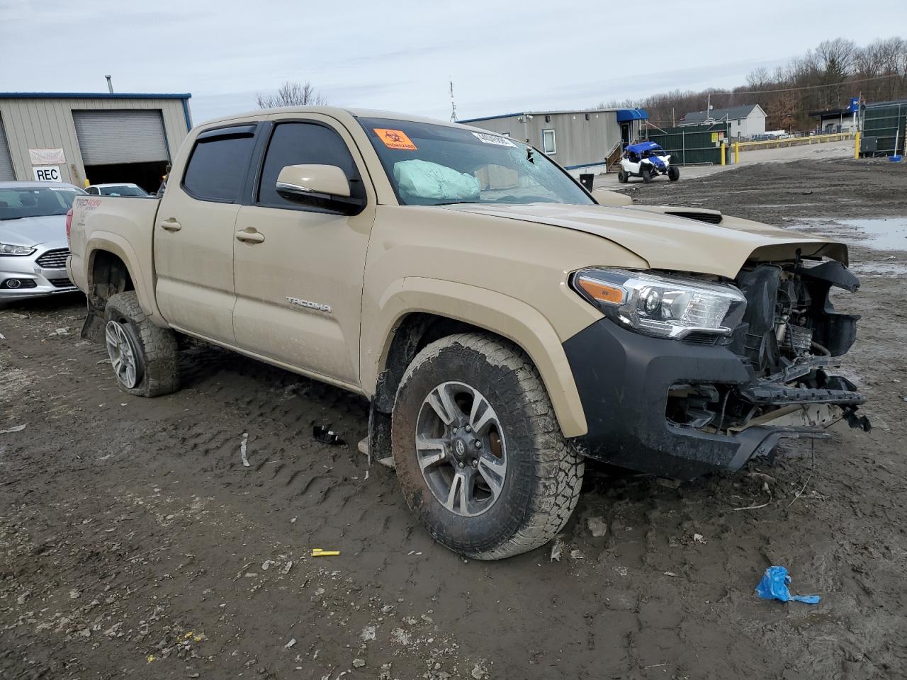 2016 Toyota Tacoma VIN 5TFCZ5ANXGX037844 Copart auction photo, front end / undercarriage damage thumbnail 4