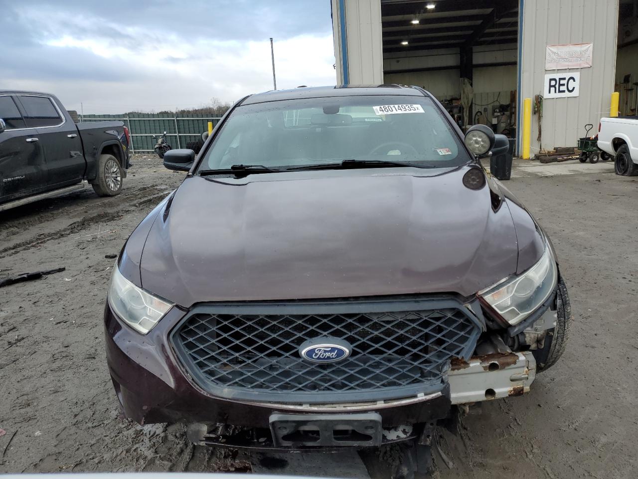 2013 Ford Taurus VIN 1FAHP2M8XDG204737 Copart auction photo, front end / undercarriage damage thumbnail 5