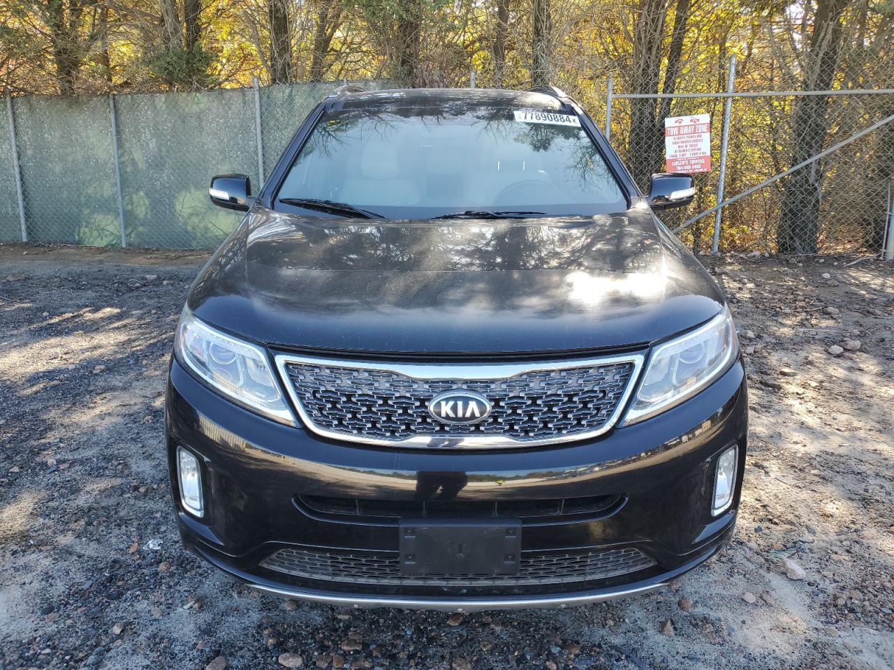 2014 KIA Sorento VIN 5XYKW4A78EG468344 Copart auction photo, front end / side damage thumbnail 5