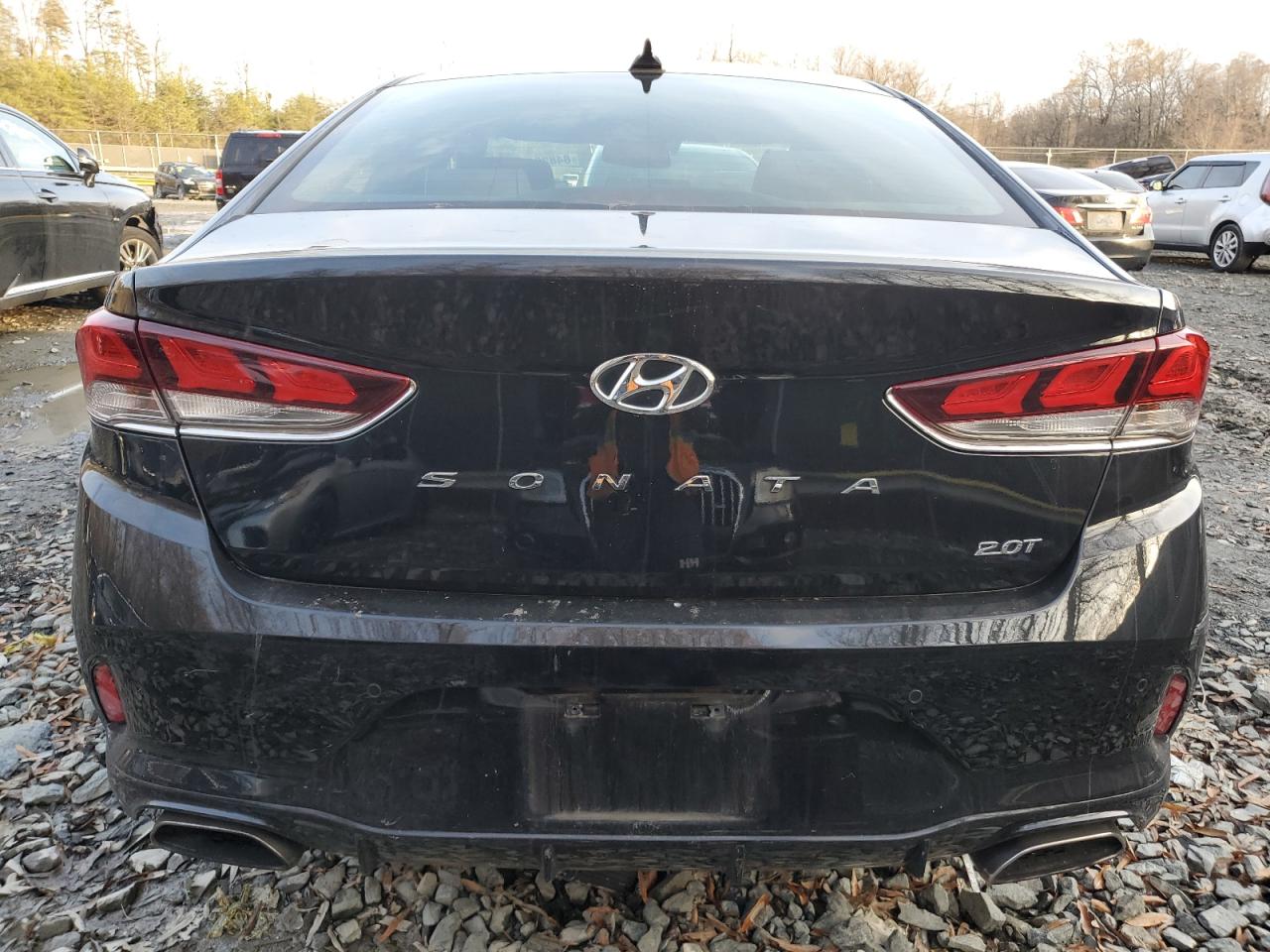 2018 Hyundai Sonata VIN 5NPE34AB2JH663840 Copart auction photo, front end / side damage thumbnail 6