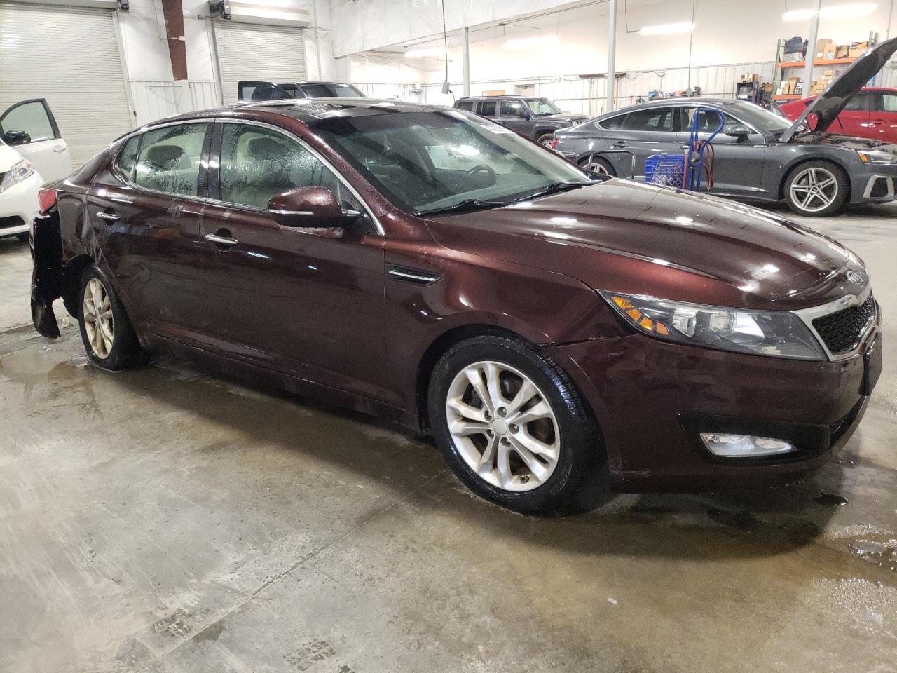 2012 KIA Optima VIN 5XXGN4A79CG010922 Copart auction photo, all over damage thumbnail 4