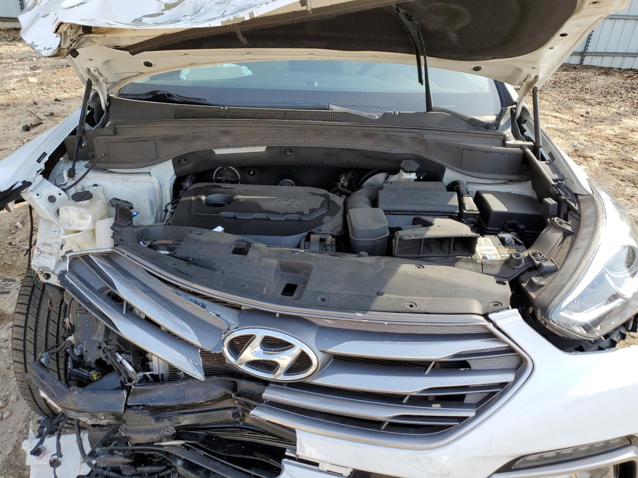 2017 Hyundai Santa Fe VIN 5NMZU3LB2HH010650 Copart auction photo, front end damage thumbnail 14