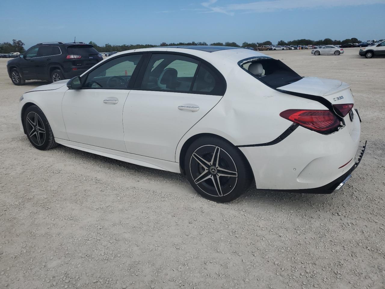 2023 Mercedes-Benz C-klasse VIN W1KAF4GB9PR108971 Copart auction photo, rear end / side damage thumbnail 2