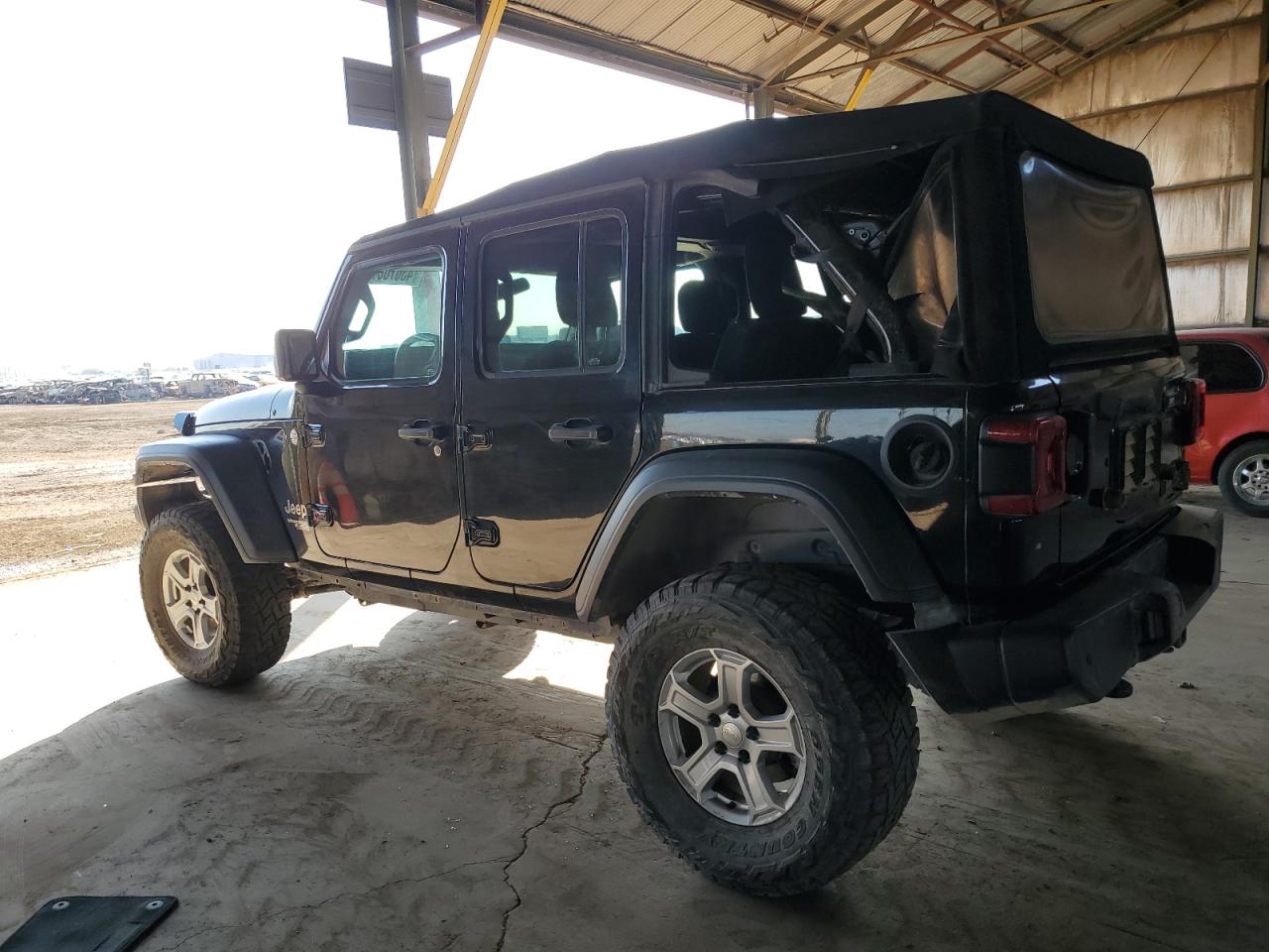 2020 Jeep Wrangler VIN 1C4HJXDG2LW337349 Copart auction photo, rear end damage thumbnail 2