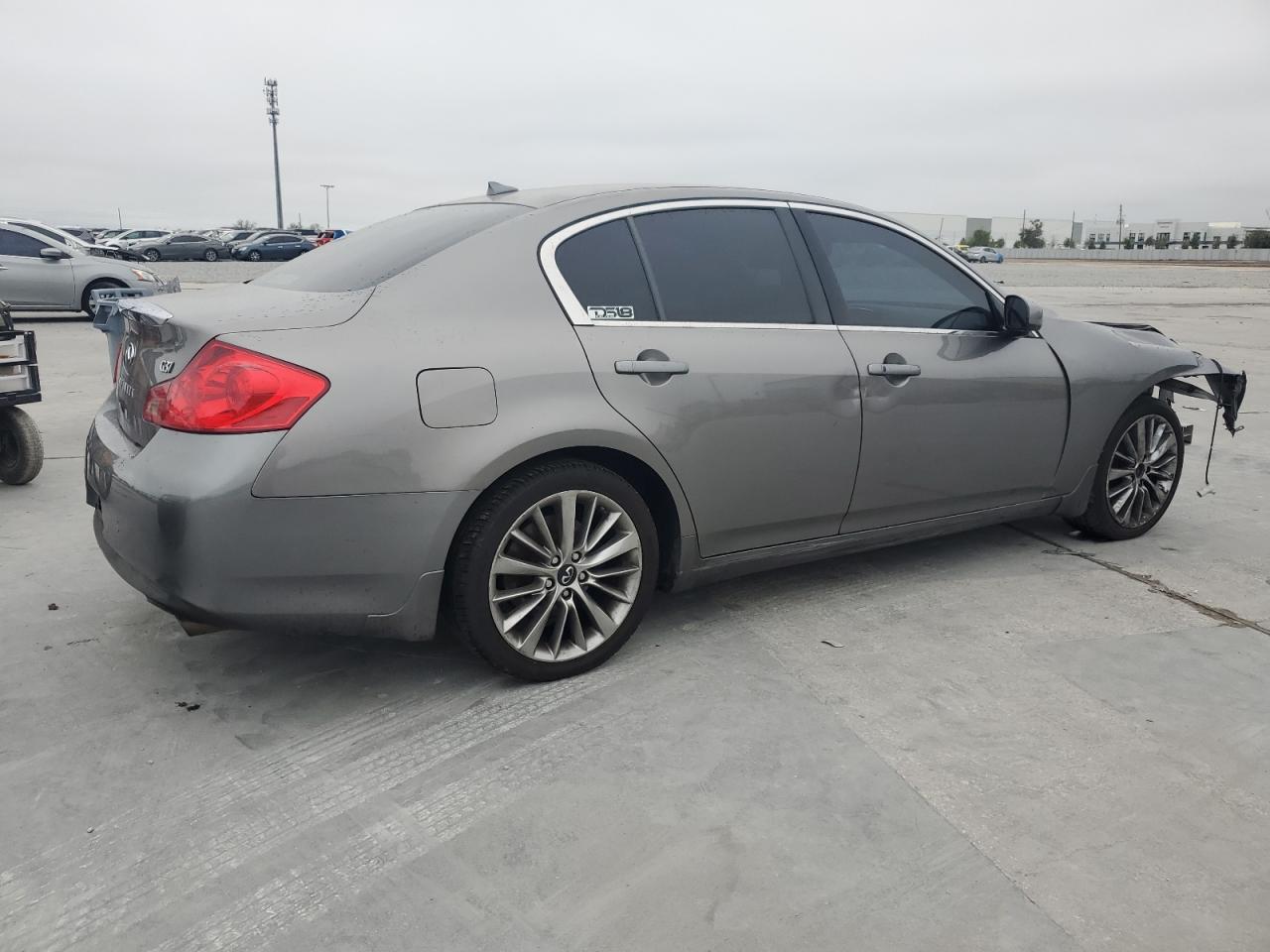 2013 Infiniti G VIN JN1CV6AP4DM724790 Copart auction photo, front end damage thumbnail 3