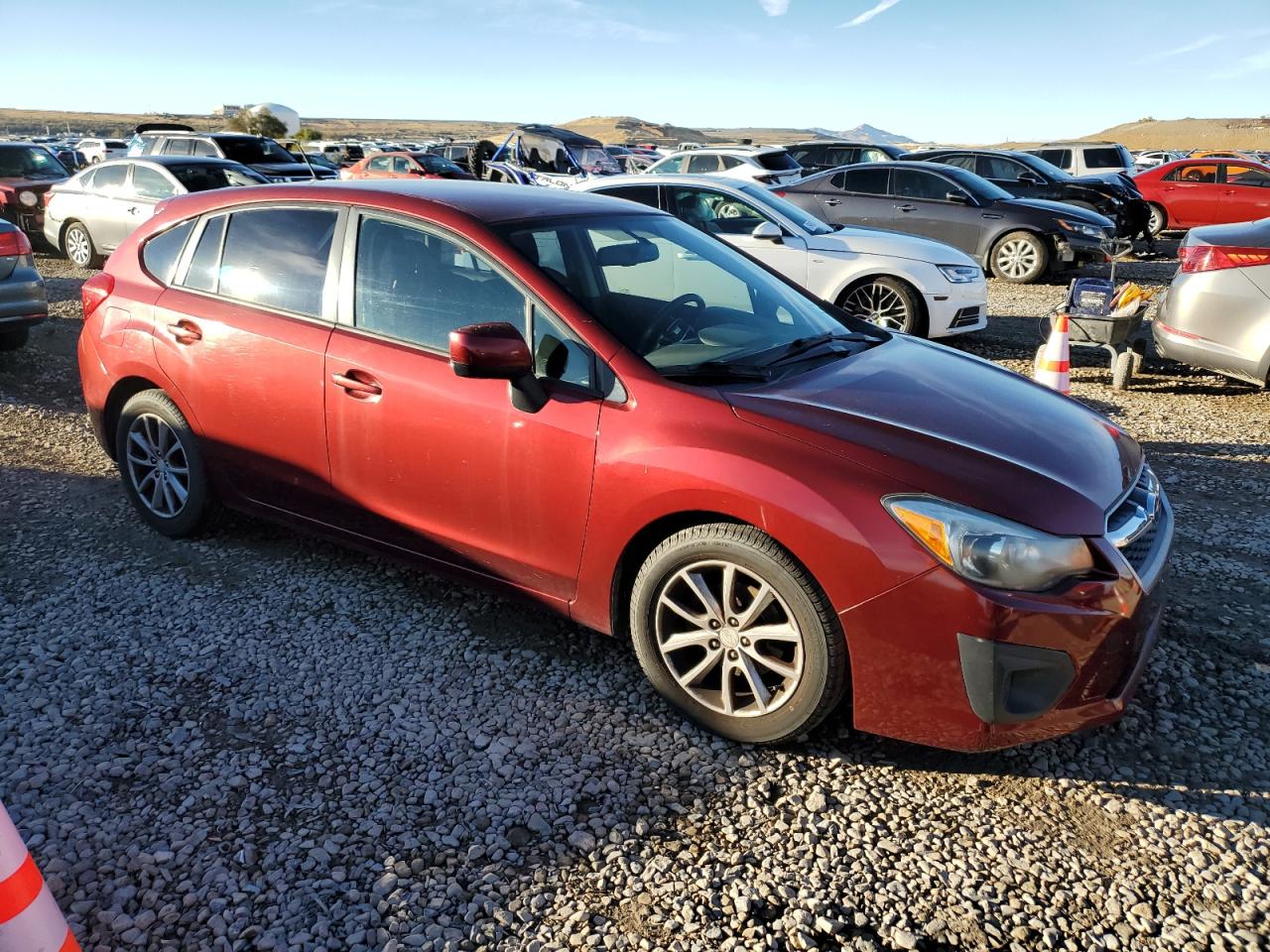 2012 Subaru Impreza VIN JF1GPAC68CH210583 Copart auction photo, side damage thumbnail 4