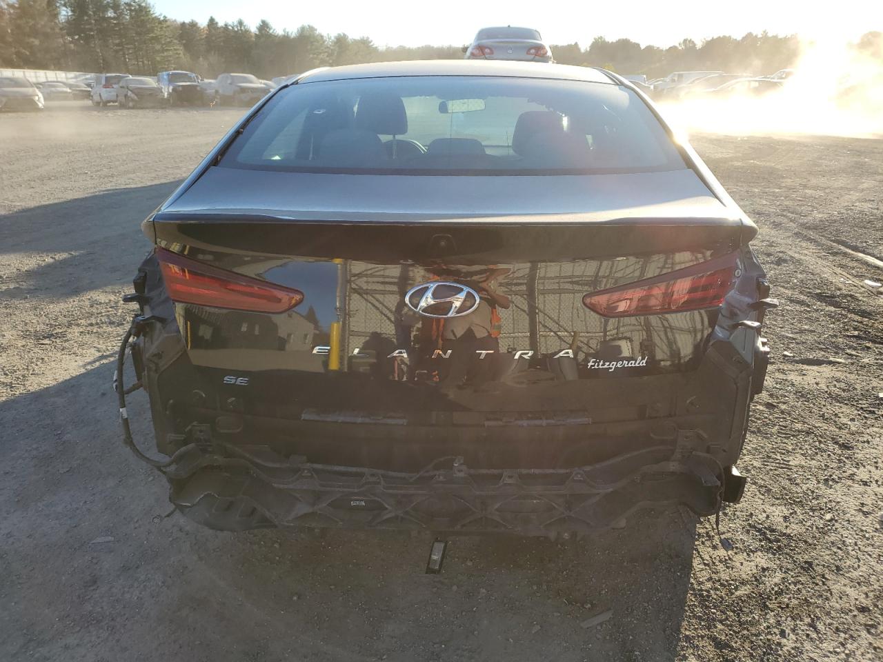2019 Hyundai Elantra VIN KMHD74LF3KU805356 Copart auction photo, all over / undercarriage damage thumbnail 6