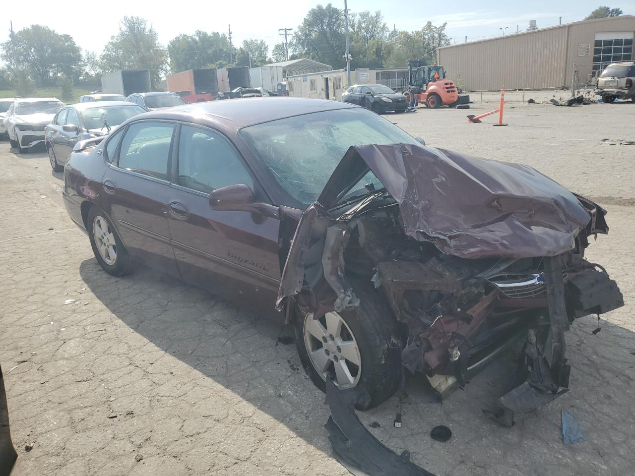 2004 Chevrolet Impala VIN 2G1WH52K849118350 Copart auction photo, front end / side damage thumbnail 4