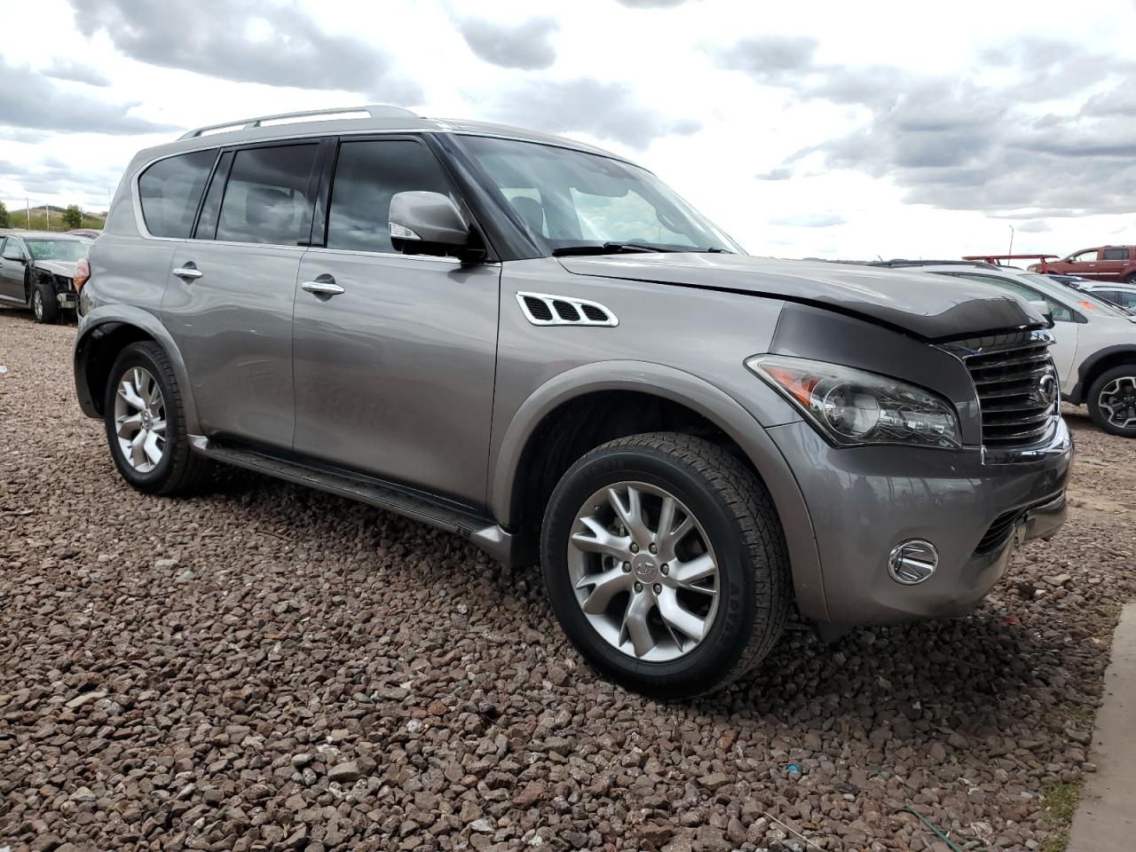 2011 Infiniti QX56 VIN JN8AZ2NF1B9502764 Copart auction photo, front end damage thumbnail 4