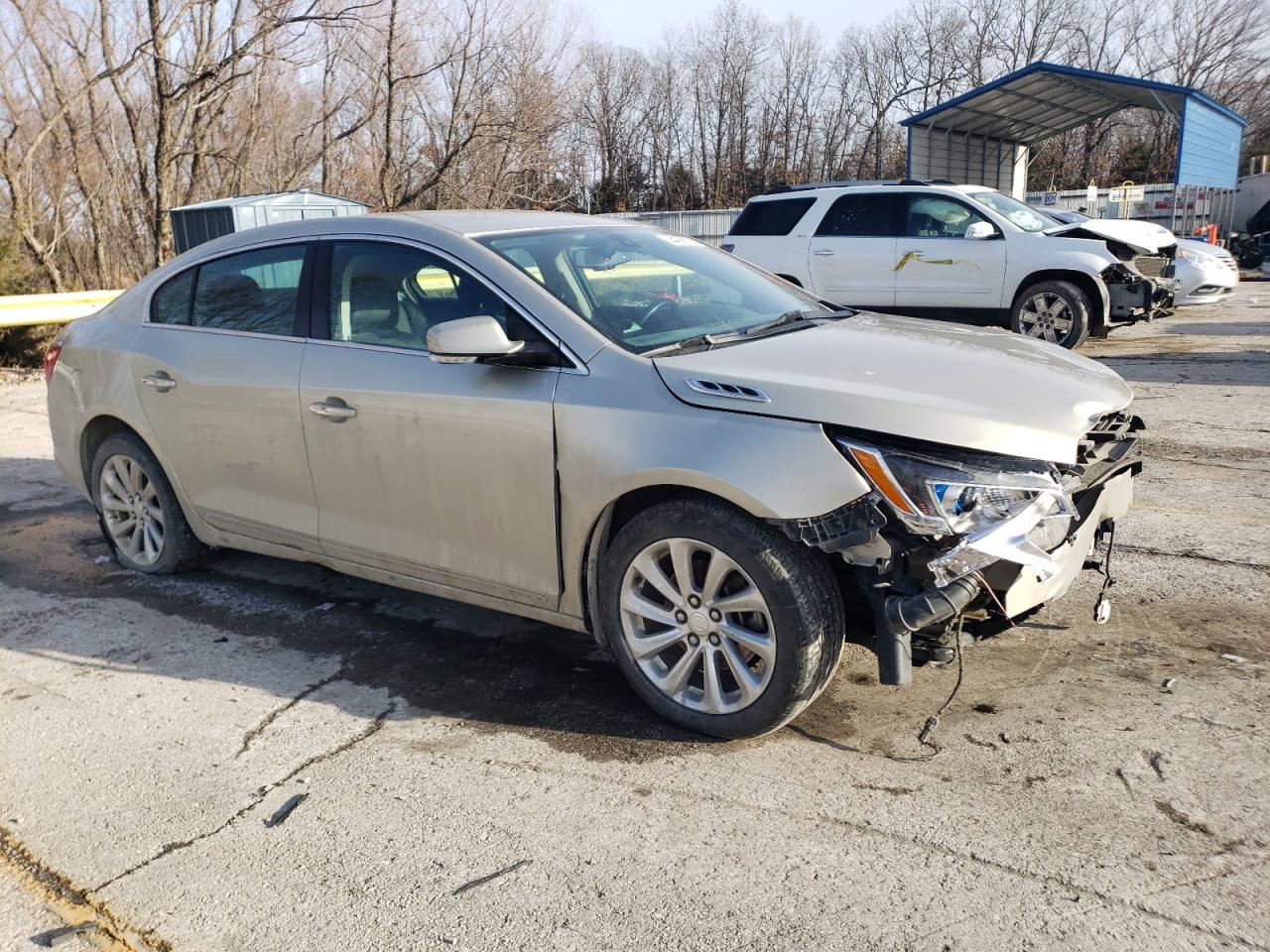 2016 Buick LaCrosse VIN 1G4GB5G33GF234822 Copart auction photo, front end / hail damage thumbnail 4