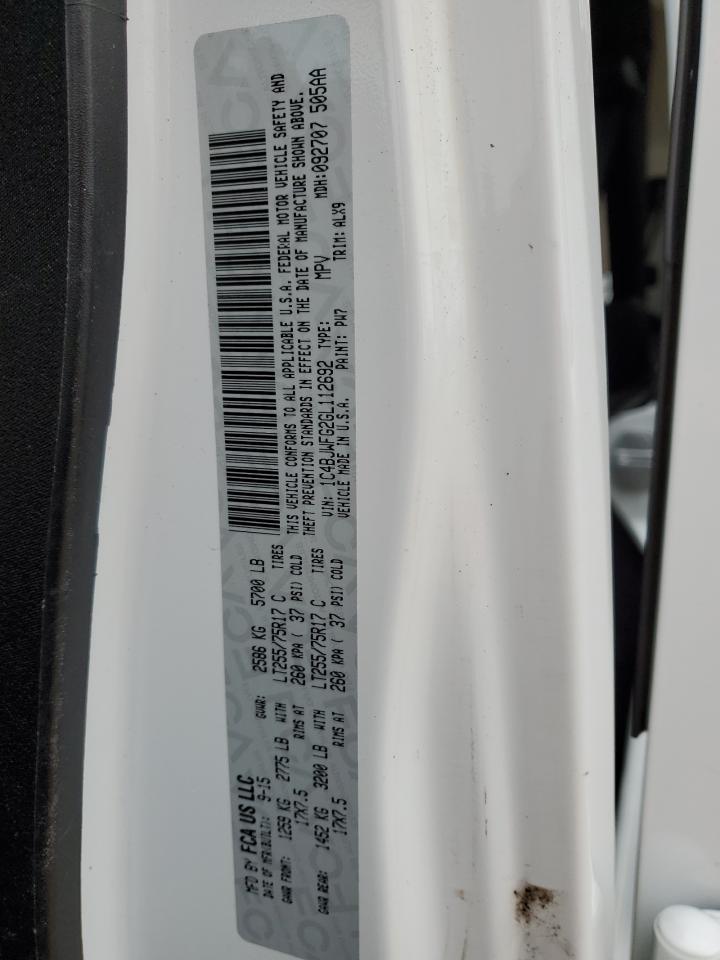 2016 Jeep Wrangler VIN 1C4BJWFG2GL112692 Copart auction photo, front end / side damage thumbnail 14