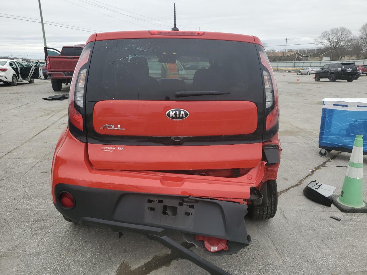 2019 KIA Soul VIN KNDJN2A22K7675179 Copart auction photo, rear end damage thumbnail 6