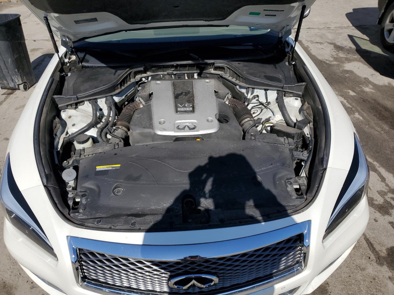 2019 Infiniti Q70 VIN JN1BY1AR7KM585629 Copart auction photo, front end damage thumbnail 11