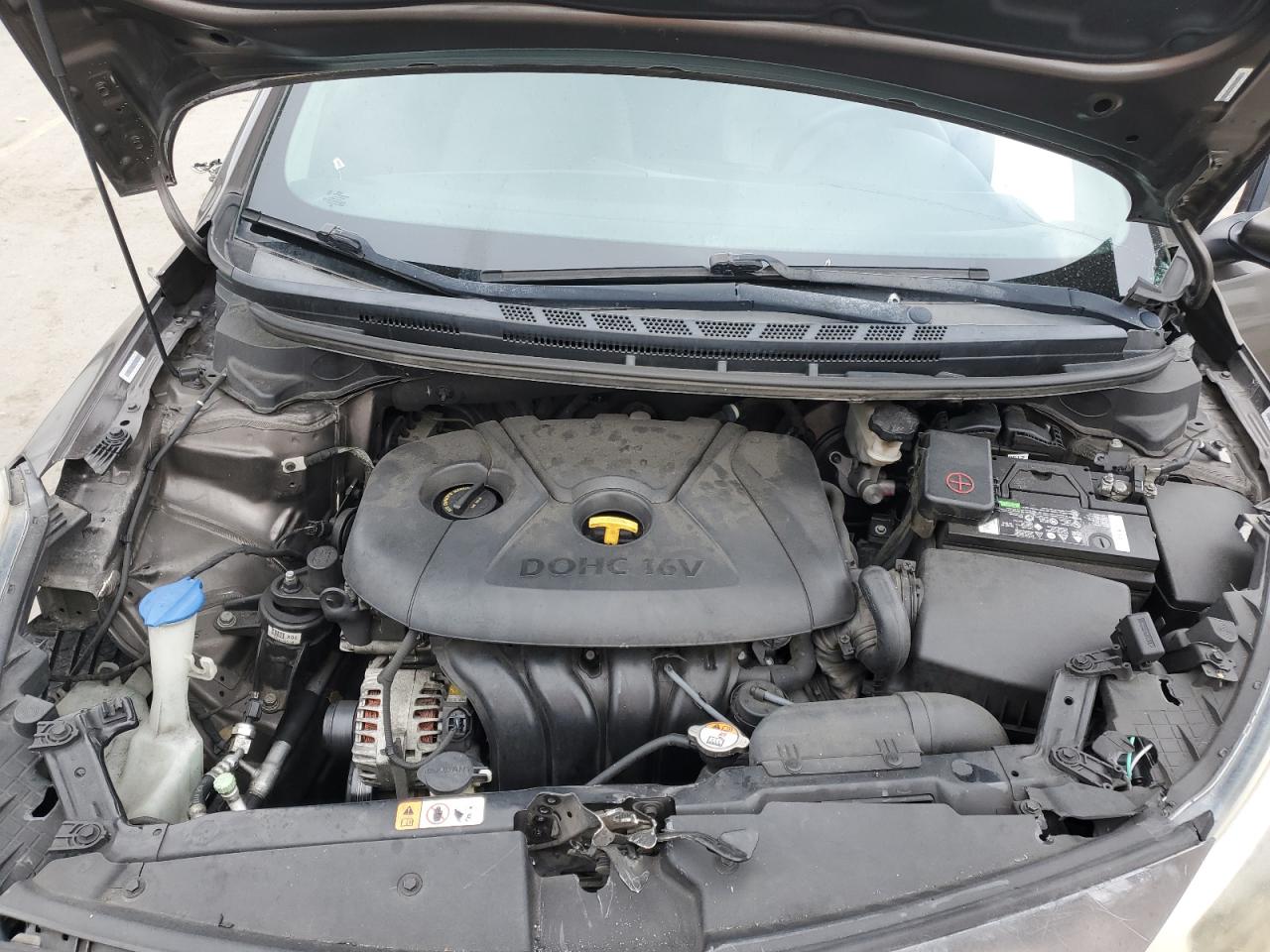 2014 KIA Forte VIN KNAFX4A63E5187502 Copart auction photo, front end / side damage thumbnail 11