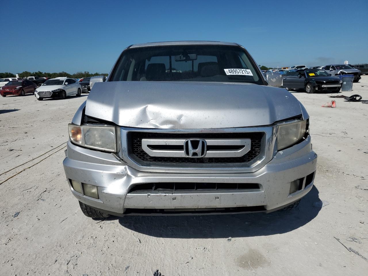 2009 Honda Ridgeline VIN 5FPYK16589B108605 Copart auction photo, rear end / front end damage thumbnail 5