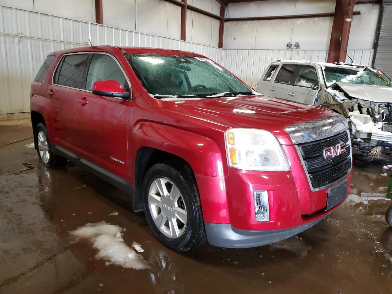 2013 GMC Terrain VIN 2GKFLREK3D6301797 Copart auction photo, side / top/roof damage thumbnail 4