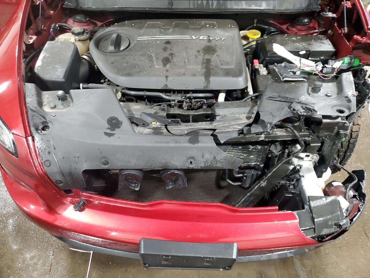 2015 Jeep Grand Cherokee VIN 1C4PJMCS2FW577344 Copart auction photo, front end / side damage thumbnail 13