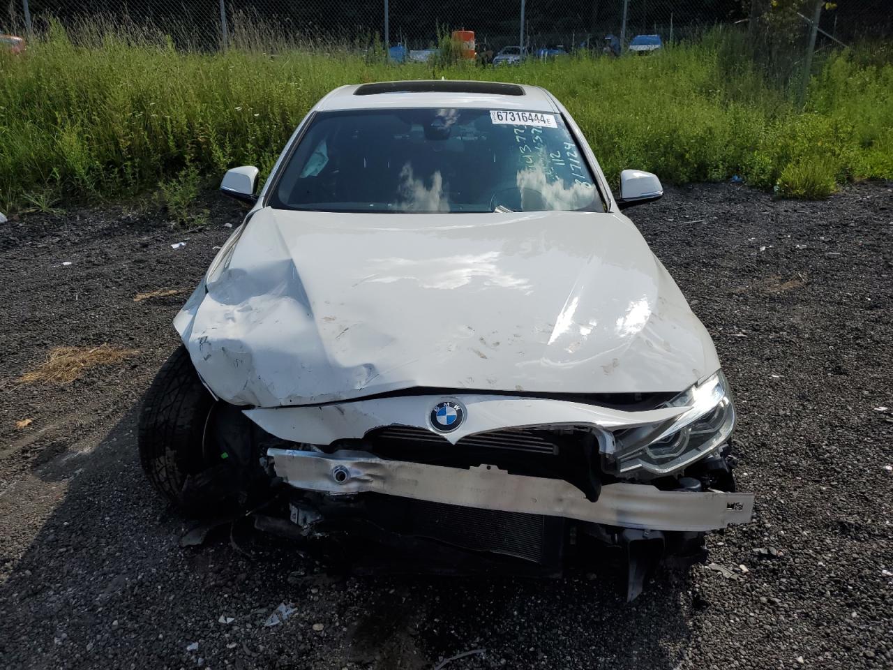 2017 BMW 3er VIN WBA8E1C38HK895444 Copart auction photo, front end / side damage thumbnail 5