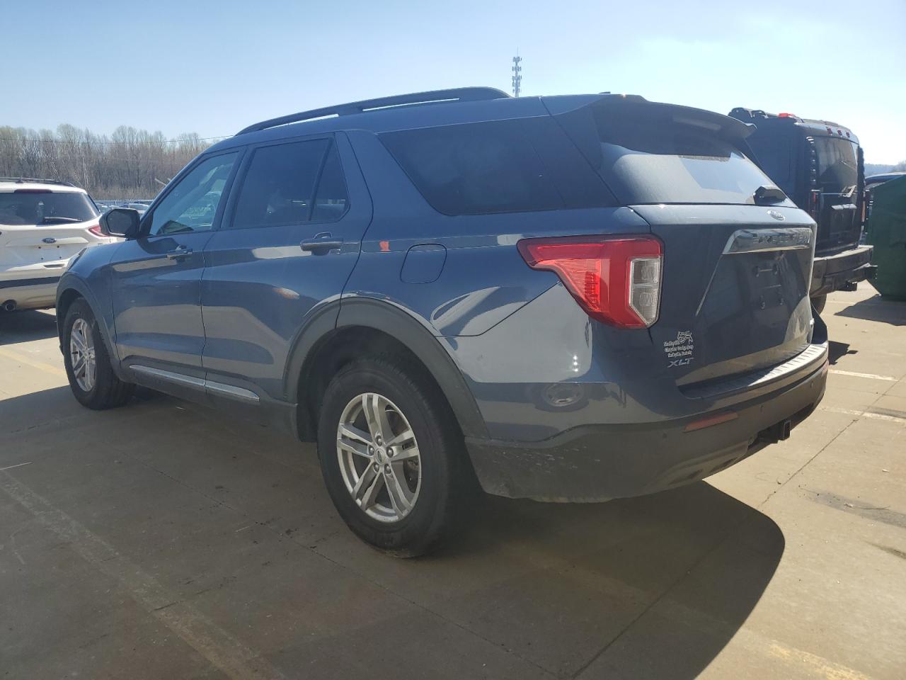 2021 Ford Explorer VIN 1FMSK8DH7MGA69438 Copart auction photo, front end / side damage thumbnail 2
