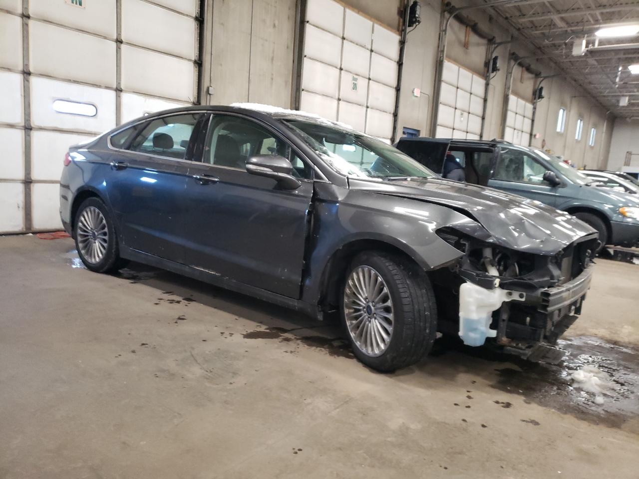 2015 Ford Fusion VIN 3FA6P0K98FR145013 Copart auction photo, front end damage thumbnail 4