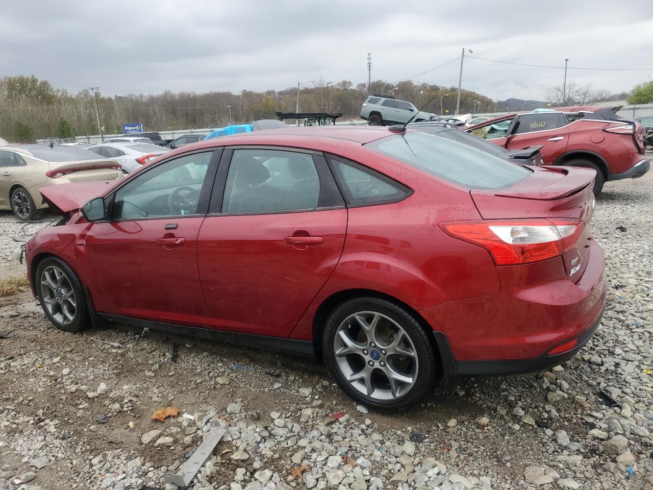 2014 Ford Focus VIN 1FADP3F29EL106854 Copart auction photo, front end damage thumbnail 2
