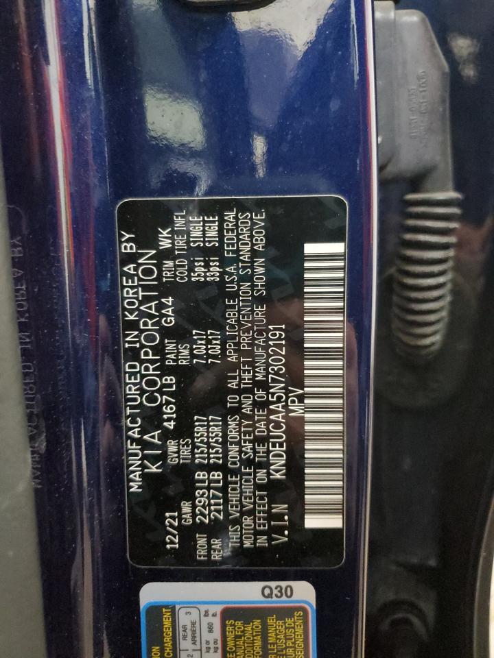 2022 KIA Seltos VIN KNDEUCAA5N7302191 Copart auction photo, front end damage thumbnail 16