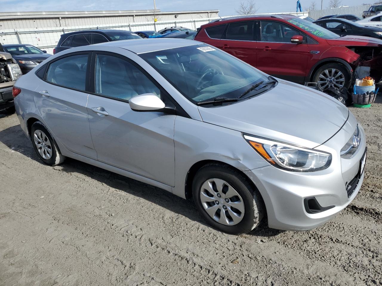 2016 Hyundai Accent VIN KMHCT4AE9GU014483 Copart auction photo, front end damage thumbnail 4