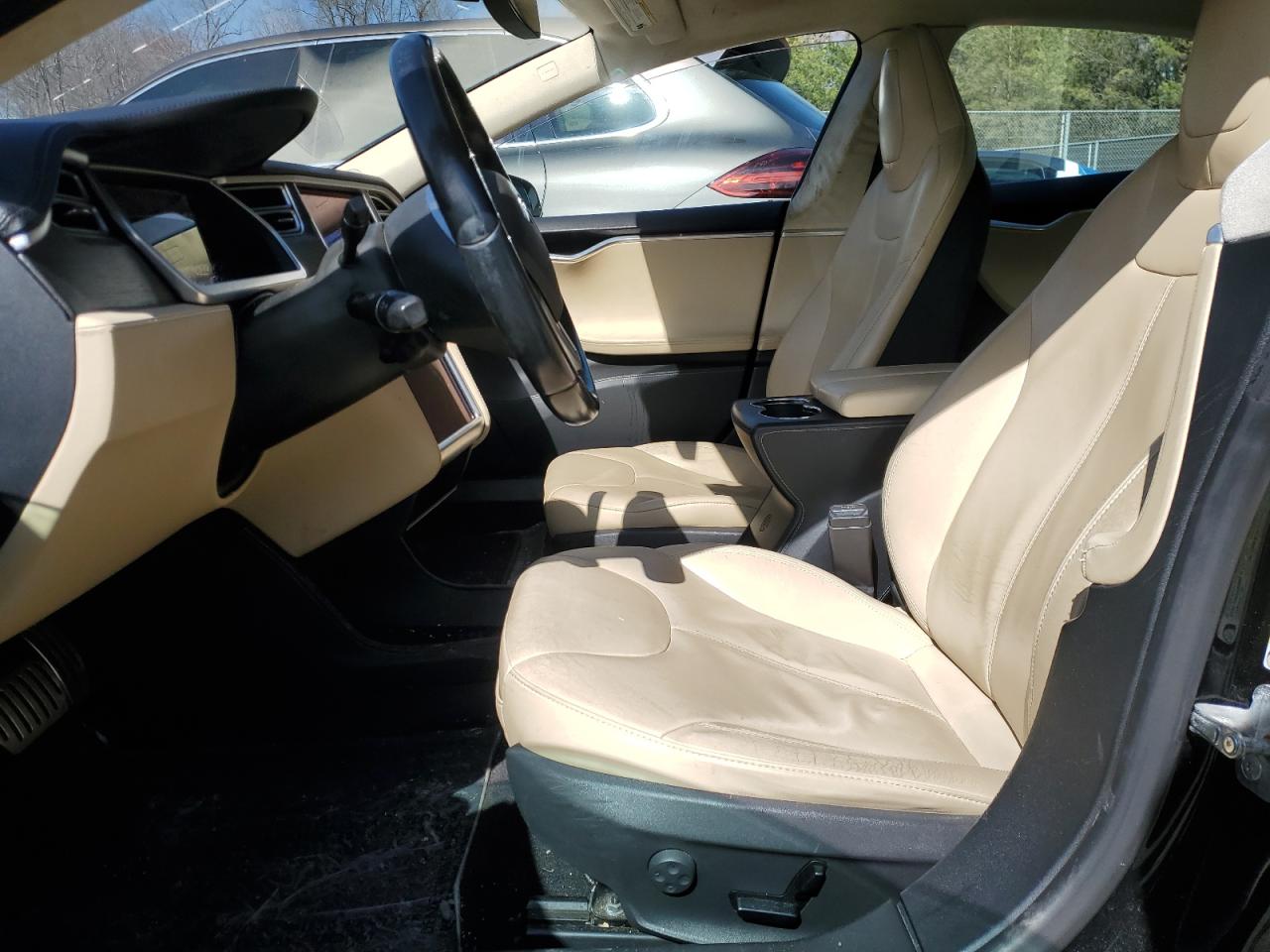 2014 Tesla Model s VIN 5YJSA1H10EFP34137 Copart auction photo, side damage thumbnail 7