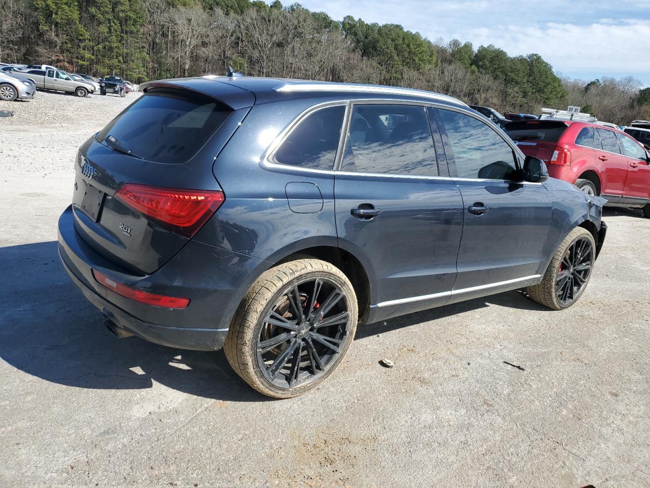2014 Audi Q5 VIN WA1LFAFP4EA013318 Copart auction photo, front end damage thumbnail 3