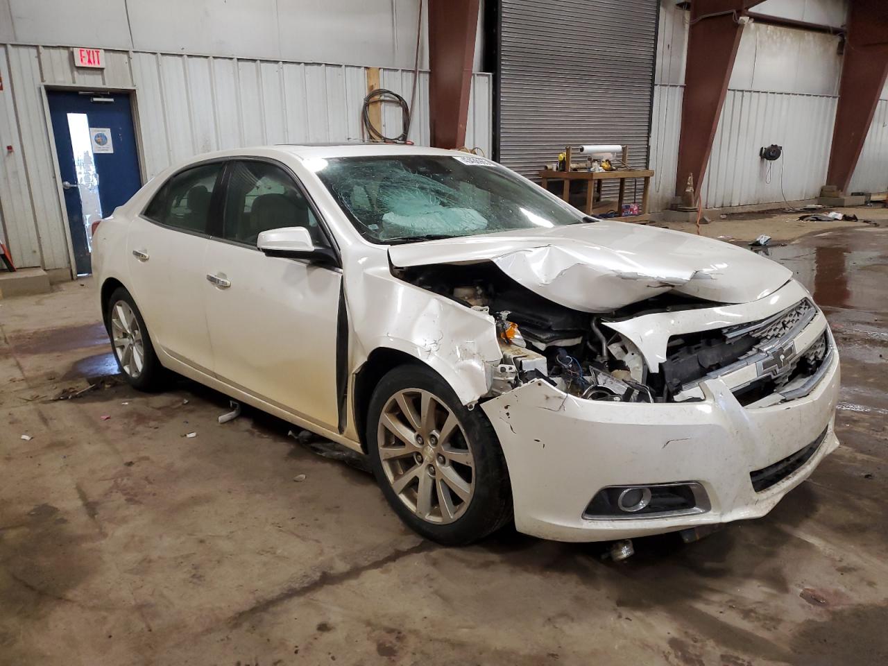 2013 Chevrolet Malibu VIN 1G11H5SA6DU109005 Copart auction photo, front end / side damage thumbnail 4