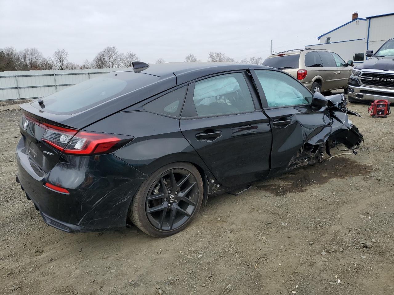 2023 Honda Civic VIN 19XFL2H83PE007243 Copart auction photo, front end / side damage thumbnail 3