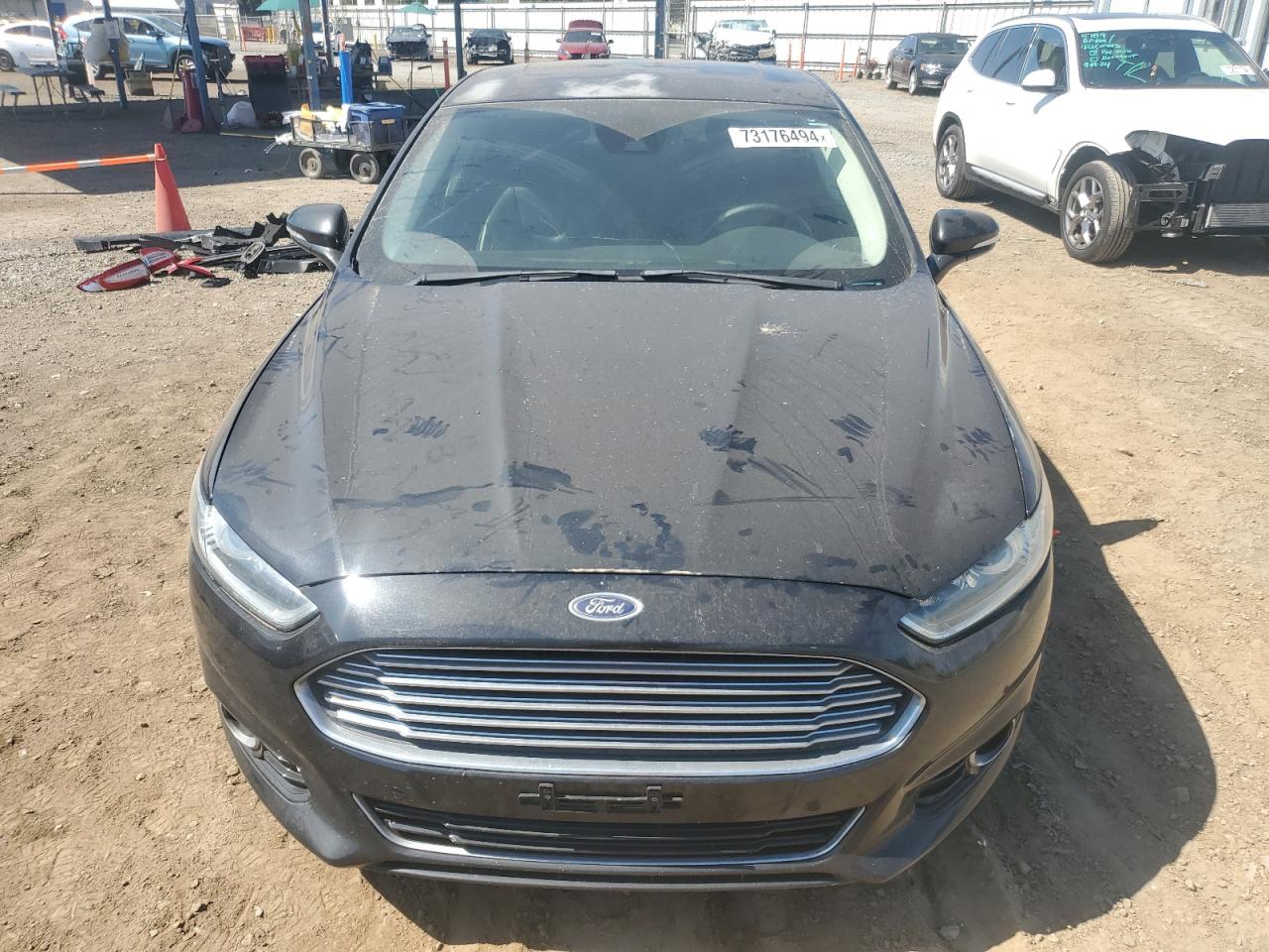 2014 Ford Fusion VIN 3FA6P0RU4ER386205 Copart auction photo, rear end damage thumbnail 5