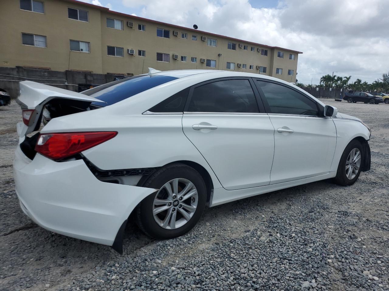 2013 Hyundai Sonata VIN 5NPEB4ACXDH718048 Copart auction photo, rear end / front end damage thumbnail 3
